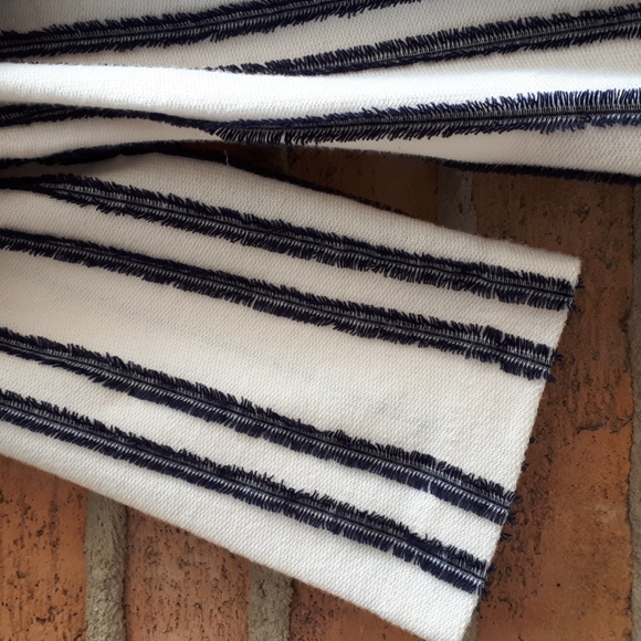 4 for $30 Banana Republic Striped Ruffled Off-the-Shoulder Top - Picture 6 of 8